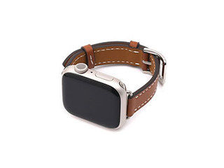 WEARPLANET WEARPLANET Slim Line クラシック本革バンド for Apple Watch 45/44/42mm メープルブラウン WP23141AW