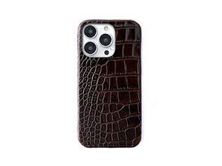 abbi SIGNATURE abbi SIGNATURE LIPARI イタリアンレザーバックカバー for iPhone 14 Pro うす暗い赤銅色 うしろ側押しかぶせる型 ABS