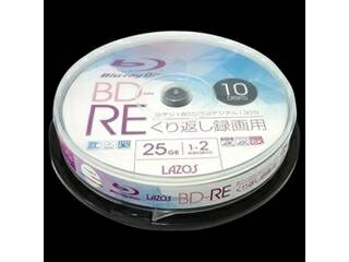 Lazos 200枚仕かける(10枚X20個) Lazos BD-RE  L-BRE10PX20 ブルーレイディスクメディア-TV・オーディオ・カメラ-録画・録音用メディア