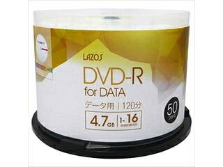 Lazos 500枚セット(50枚X10個) Lazos データ用DVD-R L-DD50PX10|ムラウチ