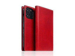 SLG Design SLG Design Badalassi Wax case for iPhone 13 Pro Max 手帳型ケース レッド SD22136i13PMRD｜ムラウチ