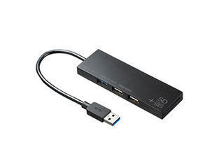 サンワサプライ 【5個セット】 サンワサプライ USB3.1+2.0コンボハブ カードリーダー付き ブラック USB-3HC316BKNX5