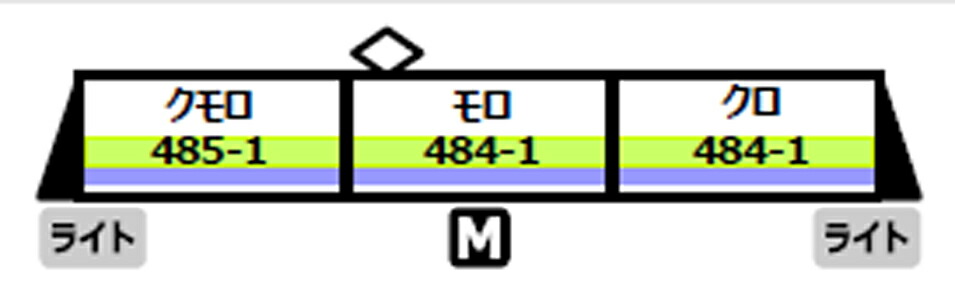 MICRO ACE マイクロエース 485系「シルフィード」3両セット A3953