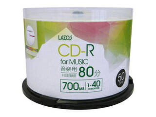 Lazos 10個仕掛ける Lazos 快い音用 CD-R 50枚組 L-MCD50PX10