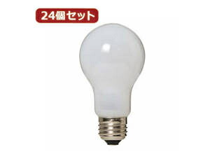 YAZAWA YAZAWA 【24個セット】 長寿命シリカ60W形 LW100V60WWLX24