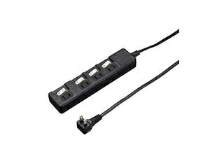 YAZAWA 【5個仕かける】 YAZAWA 雷かばい立て付4個口節電飲み口1m黒いことH8KS441BKX5