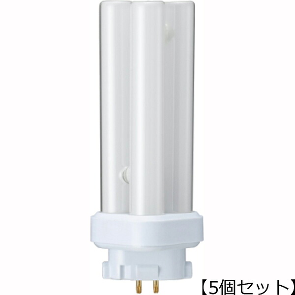 YAZAWA 【5個セット】 YAZAWA コンパクト形蛍光灯 18形 昼白色 FDL18EXNX5