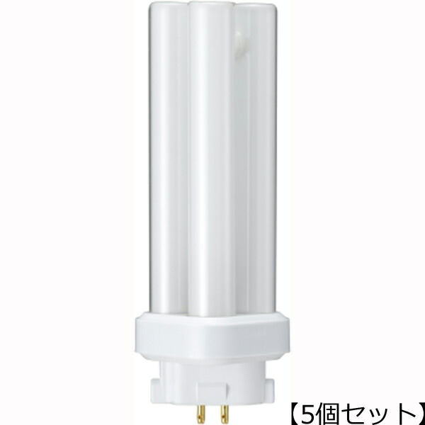 YAZAWA 【5個セット】 YAZAWA コンパクト形蛍光灯 27形 電球色 FDL27EXLX5
