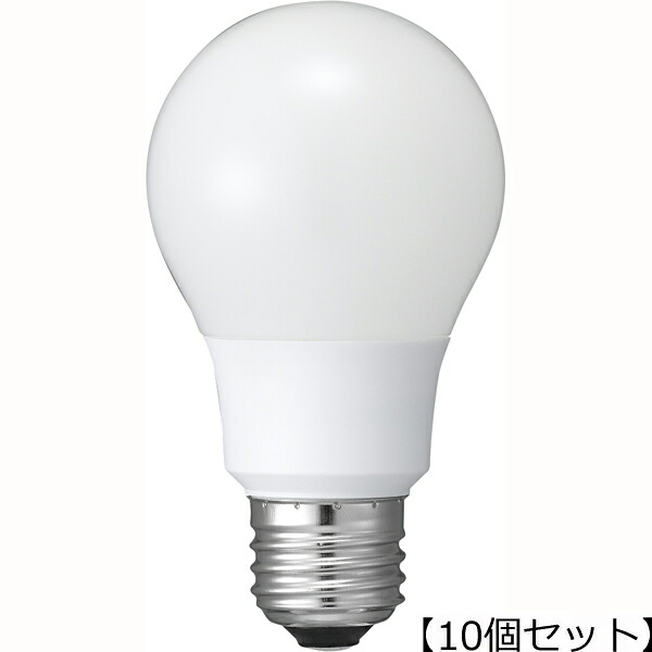 YAZAWA 【10個セット】 YAZAWA 一般電球形LED 60W相当 電球色調光対応 LDA8LGD2X10
