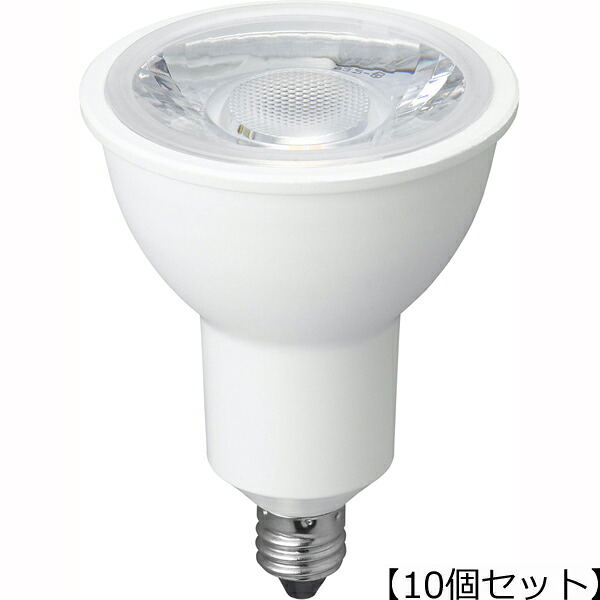 YAZAWA 【10個セット】 YAZAWA ハロゲン形LED 超広角 電球色 LDR7LWWE11/2X10