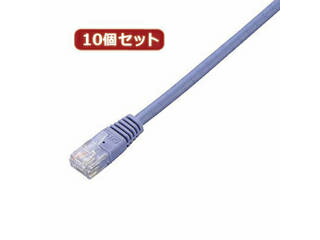 ELECOM エレコム 【10個セット】 エレコム　Cat5e準拠LANケーブル LD-CTN/BU2X10