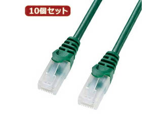 サンワサプライ 【10個書き割り】サンワサプライ ツメ折れ押しとどめるCAT5eLAN有線テレビ 天使の都市-Y5TS-05GX10