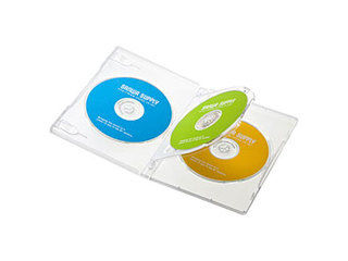 サンワサプライ 【5個セット(10枚×5)】 サンワサプライ DVDトールケース(3枚収納・10枚セット・クリア) DVD-TN3-10CLX5