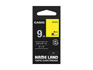 カシオ計算機 【5個セット】 カシオ計算機 ネームランドテープ9mm 黄 XR-9YWX5
