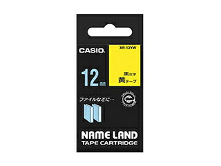 カシオ計算機 【5個セット】 カシオ計算機 ネームランドテープ12mm 黄 XR-12YWX5