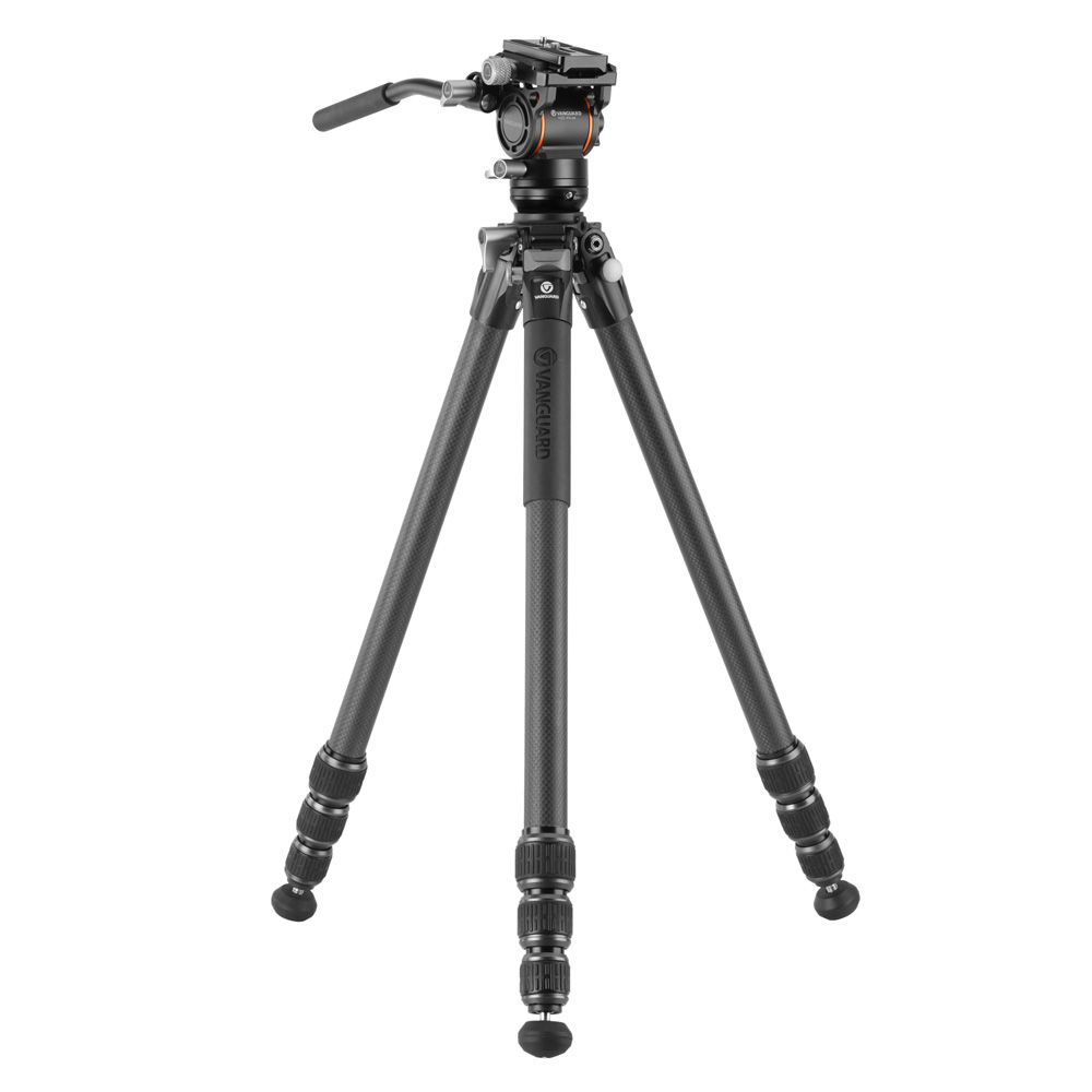 VANGUARD バンガード ALTA PRO 3VL 264CV14 26脚径三脚 4段 カーボンビデオ三脚 ビデオ雲台VEO PV-14付属