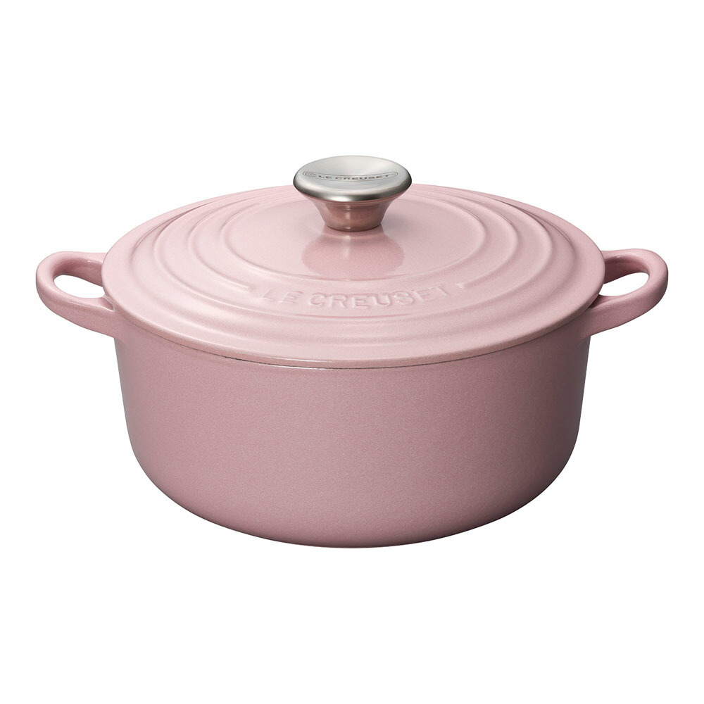 LE CREUSET ル・クルーゼ ココット・ロンド 2101 24cm シフォンピンク｜ムラウチ