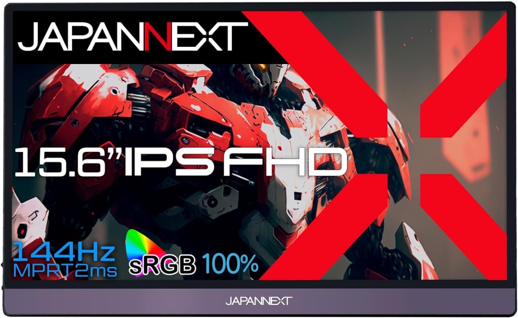 JAPANNEXT ジャパンネクスト フルHD 15.6型モバイルゲーミングモニター(IPS/144Hz/miniHDMI/Type-Cx2/スピーカー) JN-MD-156IPS144FHDR 単品購入のみ可（同一商品であれば複数購入可） クレジットカード 代金引換決済のみ