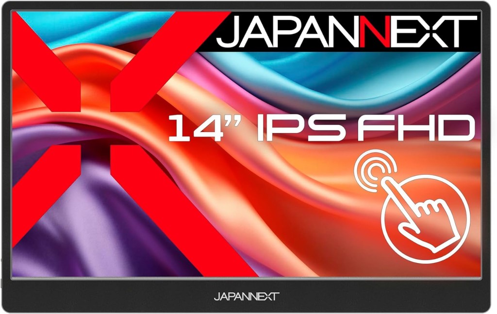 JAPANNEXT ジャパンネクスト 盛りだくさん固定ディスク14型タッチパネルモバイルディスプレイ(IPS/HDR10/Type-Cx2/金棒引き/2年引き受ける) JN-MD-IPS14FHDR-T 単品買いもとめるのみ可（区別不能商いものであれば複数形買いもとめる可） クレディットカード 必要経費取り替えっこ決済のみ