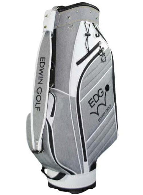 LEZAX/レザックス EDWIN GOLF 9.5型キャディバッグ 【グレー】 EDCB-3478