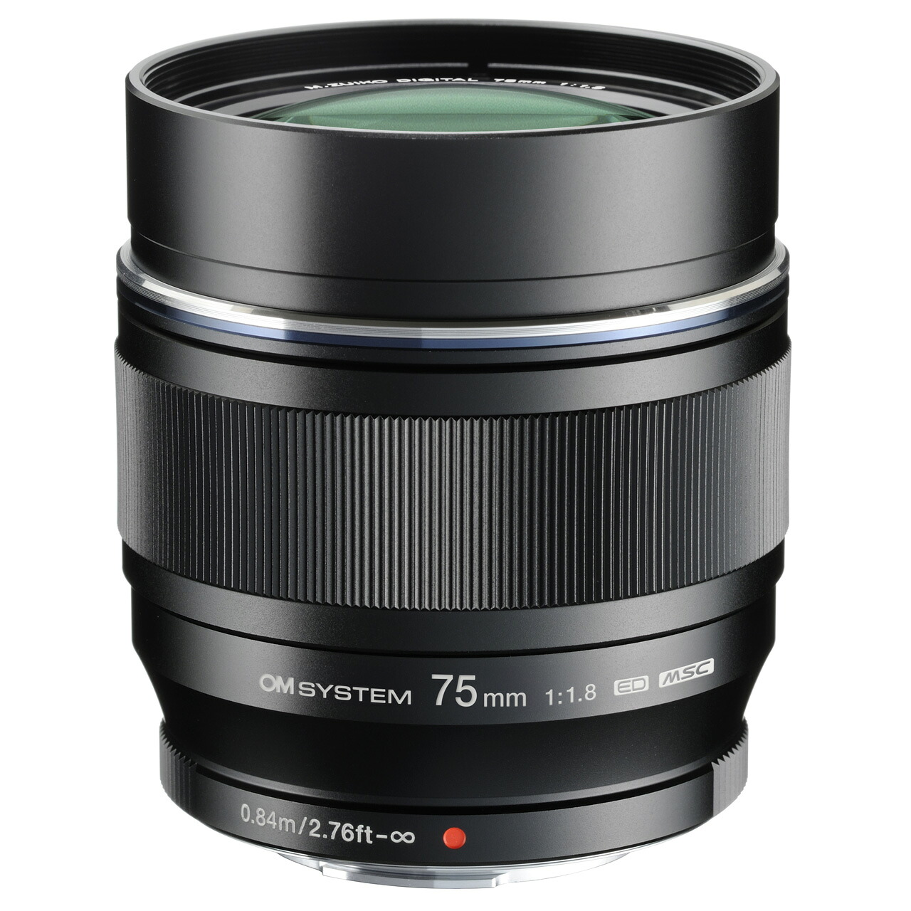 OM SYSTEM オーエムシステム M.ZUIKO DIGITAL ED 75mm F1.8（ブラック）　単焦点レンズ