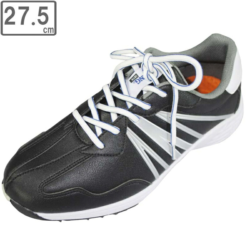 LEZAX/レザックス SPALDING スパイクレスシューズ 【ブラック】【27.5cm】 SPSH-3767