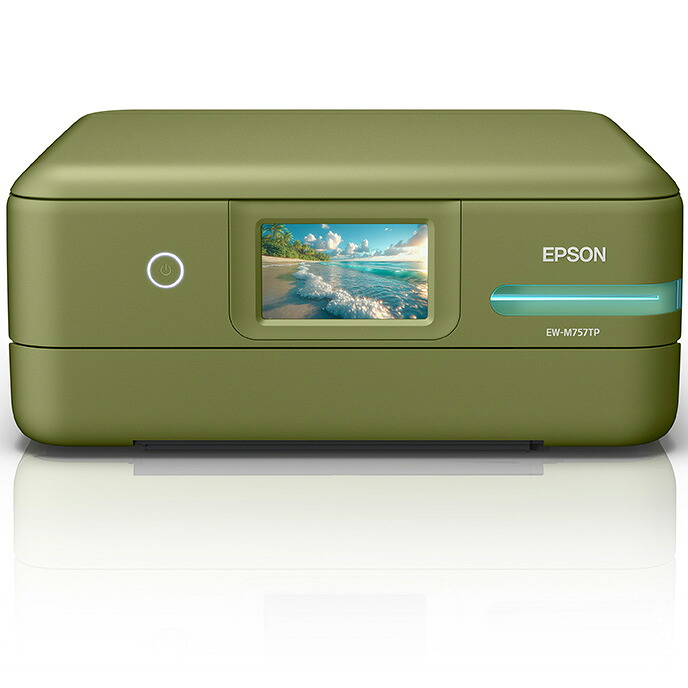 EPSON エプソン A4カラーインクジェット複合機 エコタンク/5色インク/4.3型タッチパネル EW-M757TP ピスタチオグリーン 単品購入のみ可(同一商品であれば複数購入可) クレジットカード決済 代金引換決済のみ|ムラウチ