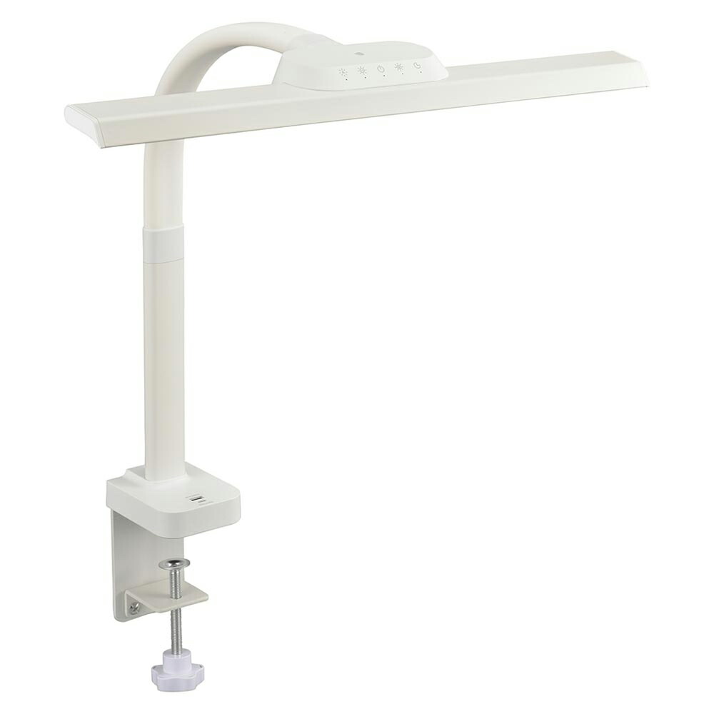 OHM オーム電機 AS-LD1118K-W　LEDクランプライト Tタイプ ホワイト