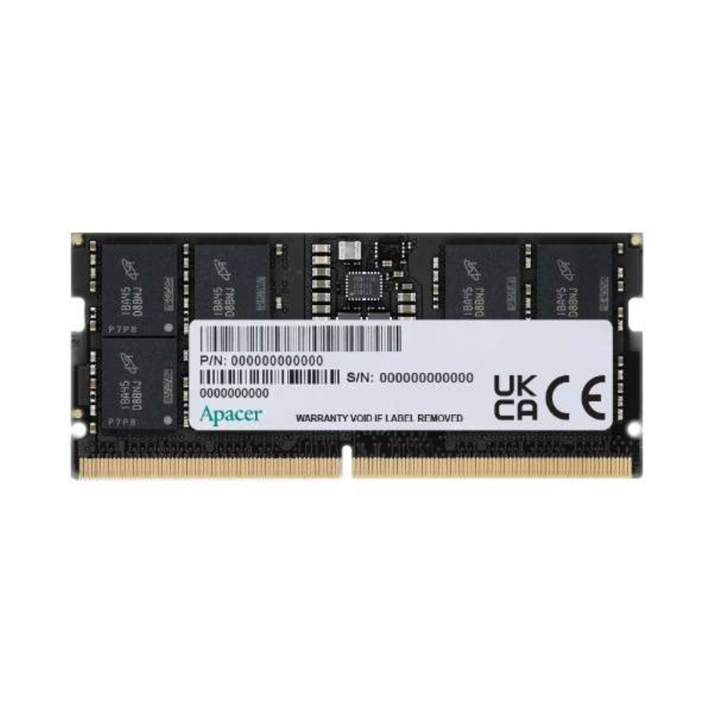 Apacer アペイサー FS.16G2A.PTH DDR5-4800MHz ノートPC用メモリ 262pin CL-19 16GB Retail box 3年保証｜ムラウチ