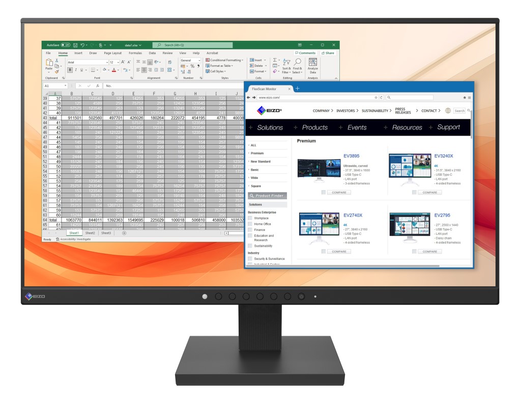 EIZO EV2130-HDBK FlexScan フルHD21.5型ワイド液晶ディスプレイ(1920x1080/DP/HDMI/ブラック) 25,810円