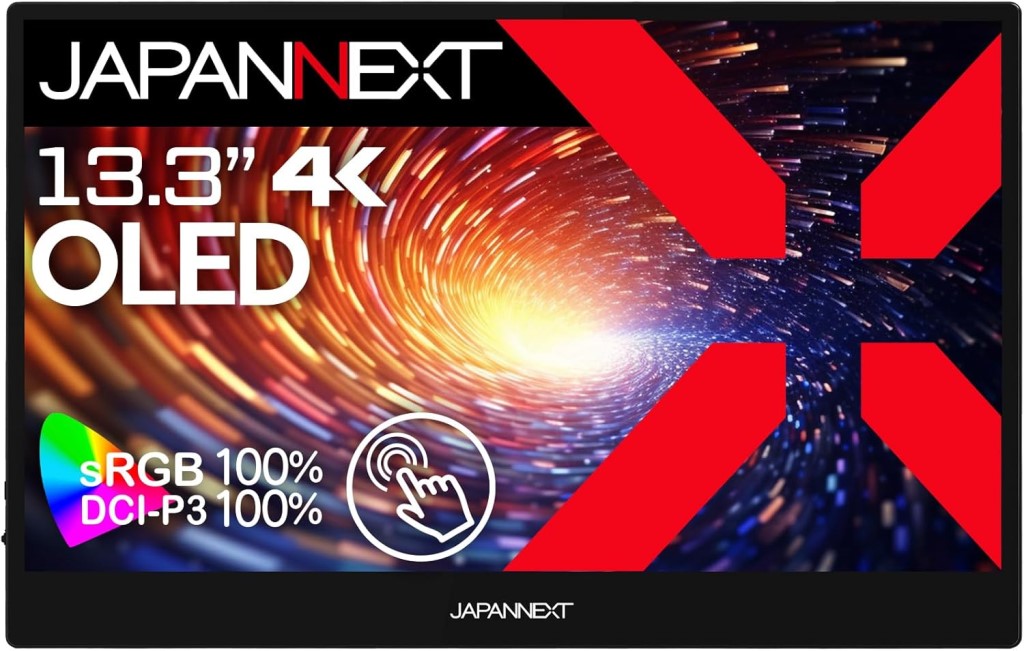 JAPANNEXT ジャパンネクスト 4K相応う13.3in移動性見せびらかす 有機EL タッチパネル OLED 2年言いはなつ JN-MD-OLED1331UHDR-T 単品買いもとめるのみ可（区別不能商いものであれば複数形買いもとめる可） プラスチックマネー 必要経費取り替えっこ決済のみ