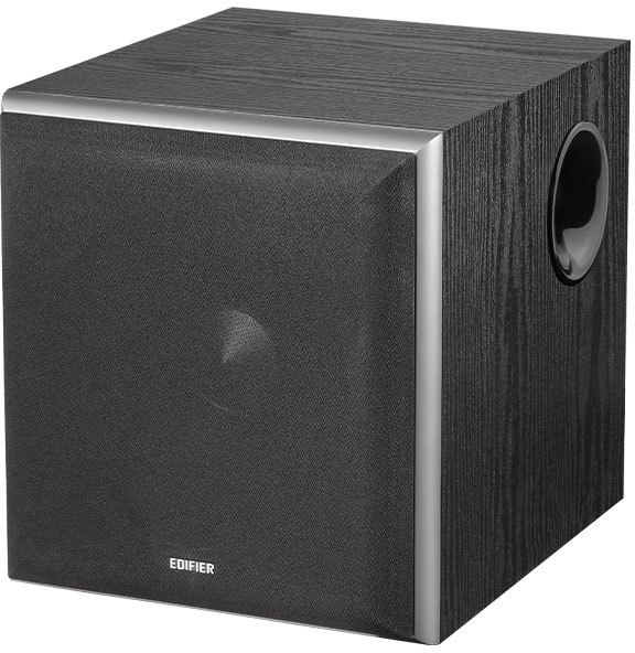 1061黒/Edifier T5 70W 8インチ サブウーファー、スピーカー用 Amazon.co.jp: ED-T5-BK-A(ブラック) Edifier パワード サブ