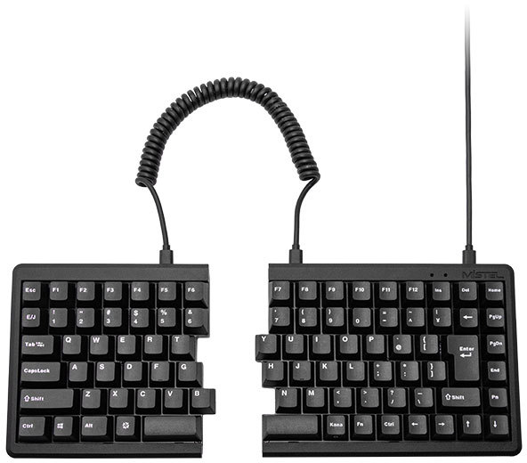 Mistel ミステル Barocco MD770 JIS 75%レイアウト 左右分離型メカニカルキーボード (日本語配列/赤軸) ML-MD770-J-RD/BK｜ムラウチ