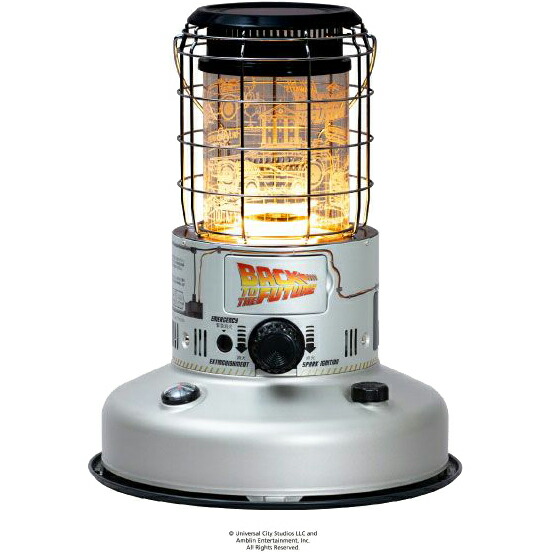 『バック・トゥ・ザ・フューチャー』劇中の 「タイムマシン」をイメージした特別デザイン TOYOTOMI トヨトミ 【限定コラボモデル】RR-25BTTF(S)対流形ストーブ「TOYOTOMI × BACK TO THE FUTURE」 台数限定画像