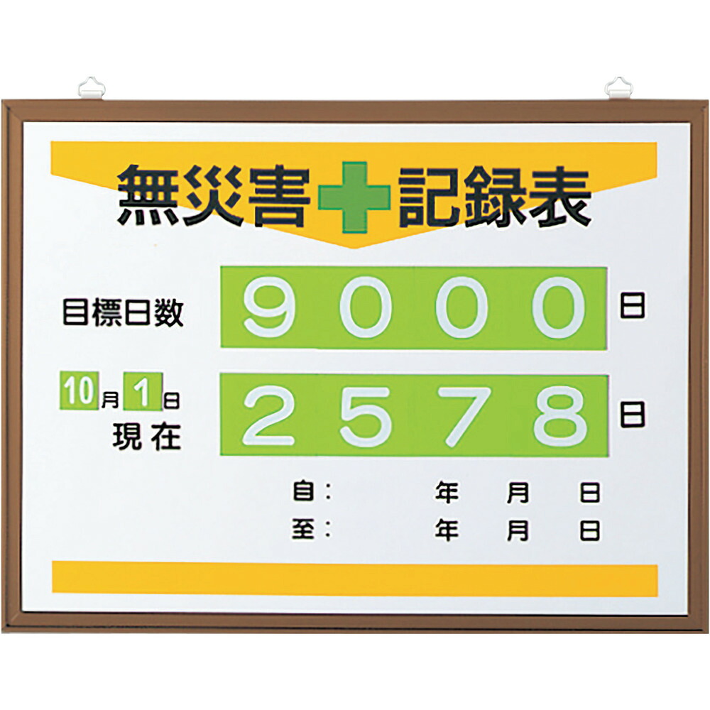 UNIT ユニット 無災害記録表(日数) 867-17A