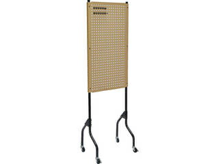 TRUSCO トラスコ中山 ライトパンチングパネル パネリーナ キャスター付 ともし火砂子色 TUR-1C LS その他-安全・保護用品