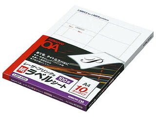 KOKUYO/コクヨ LBP-A191 LBP用付け紙 A4 10面 100枚