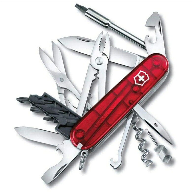 VICTORINOX ビクトリノックス 1.7725.T-RD サイバーツールT (レッド)｜ムラウチ