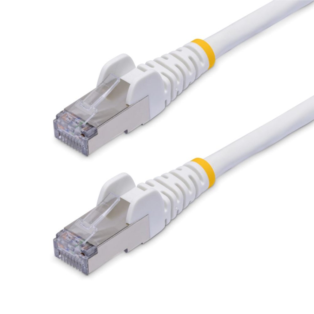StarTech.com NLWH-15M-CAT8-PATCH CAT8 LANケーブル/15m/ホワイト/25G/40G 2000MHz/100W PoE++/S/FTP/スナッグレス/低煙｜ムラウチ