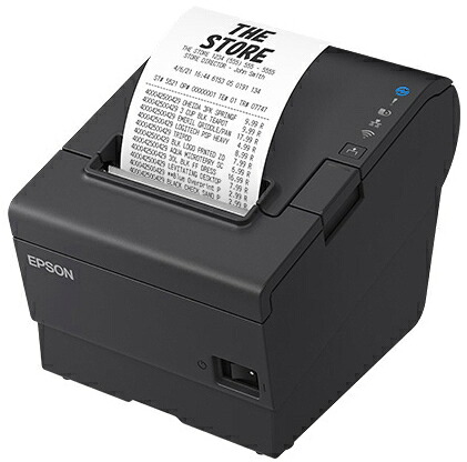 EPSON エプソン キャンセル不可 レシートプリンター/80mm・58mm/USB・有線LAN・パラレル/電源同梱/ブラック TM887P922B