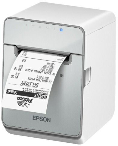 EPSON エプソン とり止める不可 受け取り証書印刷人/40粍・58粍・80粍/USB・有線ローカルエリアネットワーク・Bluetooth/白いこと TM-L100W