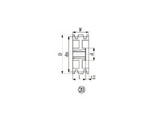 EVER-ON エバオン ブッシングプーリー SPA 200mm 溝数3 SPA200-3