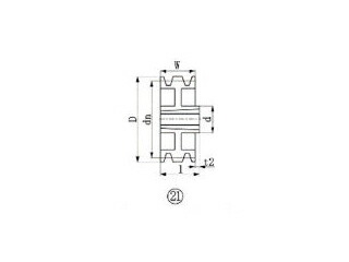 EVER-ON エバオン ブッシングプーリー SPA 300mm 溝数3 SPA300-3 18,539円