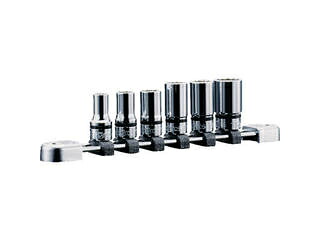 KYOTO TOOL 京都機械工具 nepros/ネプロス 9.5sq.セミディープソケットセット十二角 6コ組 NTB3M06WA