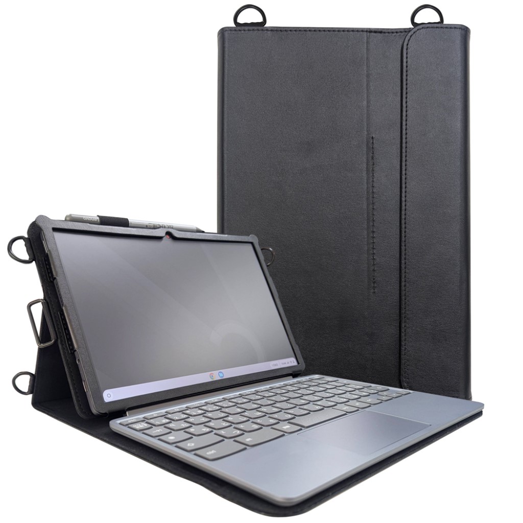 エムディーエス MDS-TCCLCBDG9BK Lenovo Chromebook Duet Gen9対応手帳型レザーケース ブラック