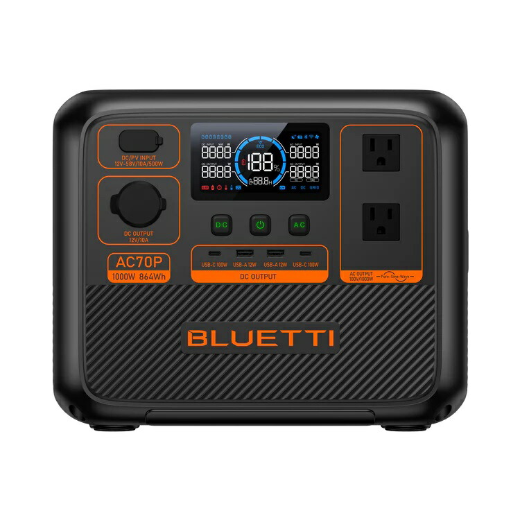 y*+様 新品 未開封 BLUETTI AC60P防水・防塵モデル 激安 楽天市場】BLUETTI 小型ポータブル電源 防水・防塵モデル(504Wh、600W