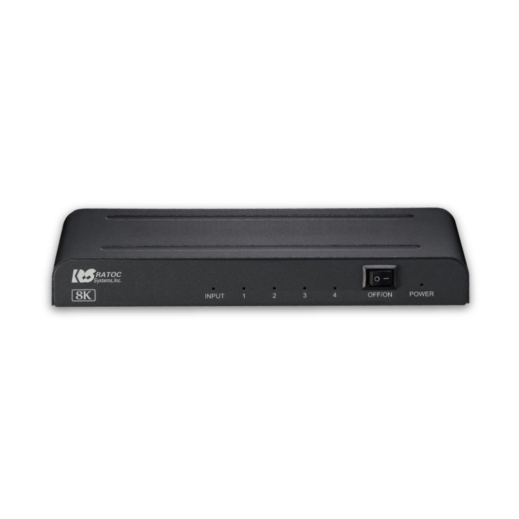 ラトックシステム 8K対応 1入力4出力 HDMI分配器 RS-HDSP4-8K