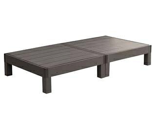 住みか表現スタイル 人工木木材甲板 ecofeel エコフィール 2台 PWDE-2P-DBR うす暗い赤銅色 同梱申しつける不可 歌留多払い押さえる 沖縄・北海道・離島お届け並びに第四次元決める不可