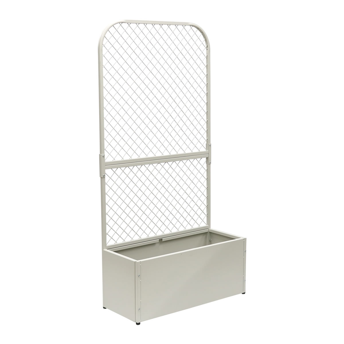 住まいスタイル プランターBOX付きフェンス「TWILL」(ツイル) アイボリーホワイト TW001WHT 同梱注文不可 カード払い限定 沖縄・北海道・離島お届け並びに時間指定不可｜ムラウチ