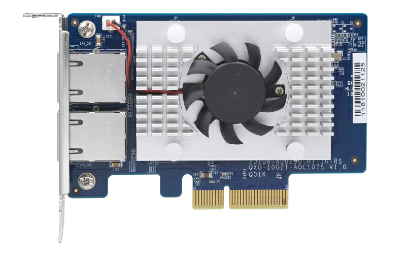 QNAP キューナップ Single-port (10Gbase-T) 10GbE network expansion card QXG-10G1T
